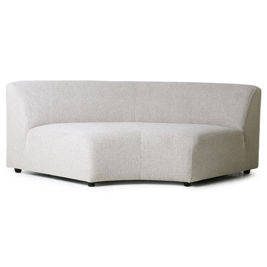 Jax couch: element round - sneak | light grey - Urban Nest