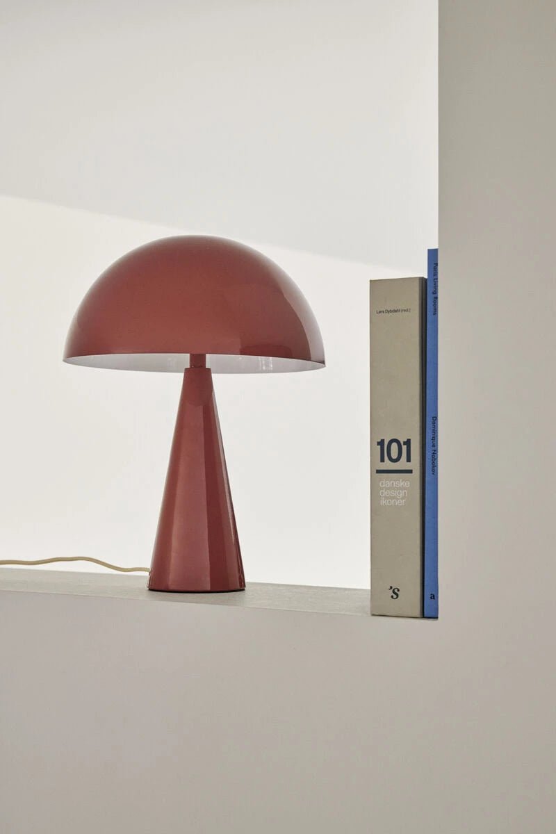 Mush Table Lamp Mini Maroon/Sand - Urban Nest