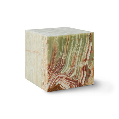 Onyx marble block table - natural - Urban Nest