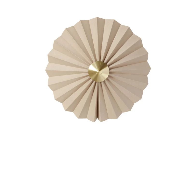 Pliss Wall Lamp Sand/Brass - Urban Nest
