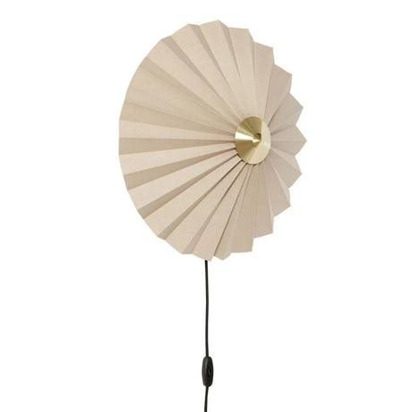 Pliss Wall Lamp Sand/Brass - Urban Nest