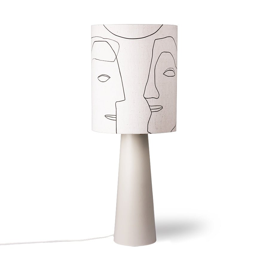 Printed faces lampshade L - Urban Nest
