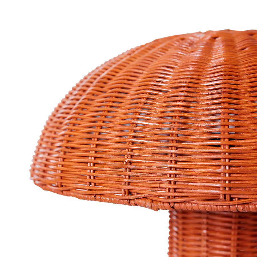 Rattan table lamp - coral - Urban Nest