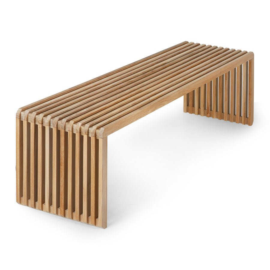 Slatted bench - teak - Urban Nest