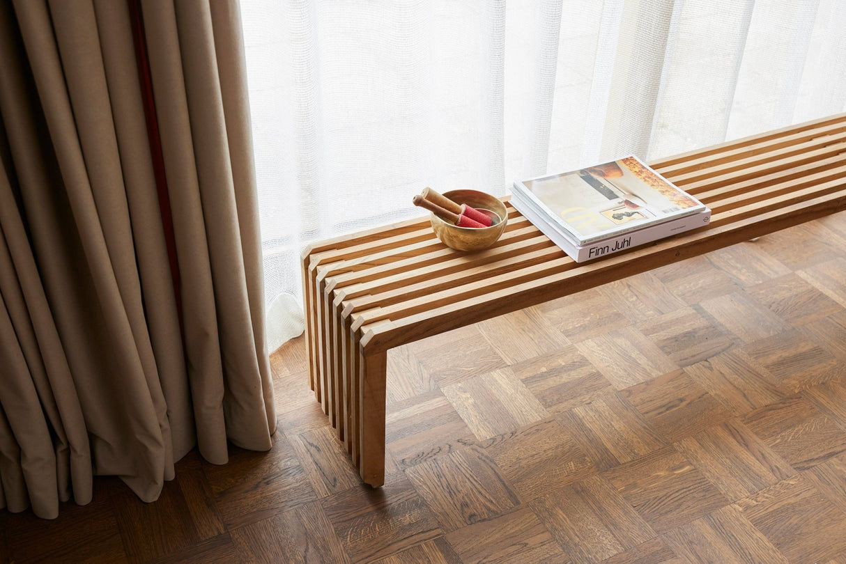 Slatted bench XL - teak - Urban Nest