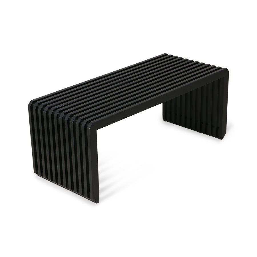 Slatted bench/element black - Urban Nest