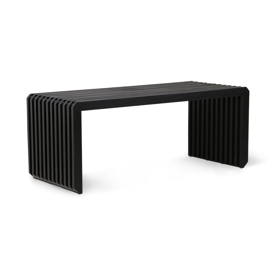 Slatted bench/element black - Urban Nest