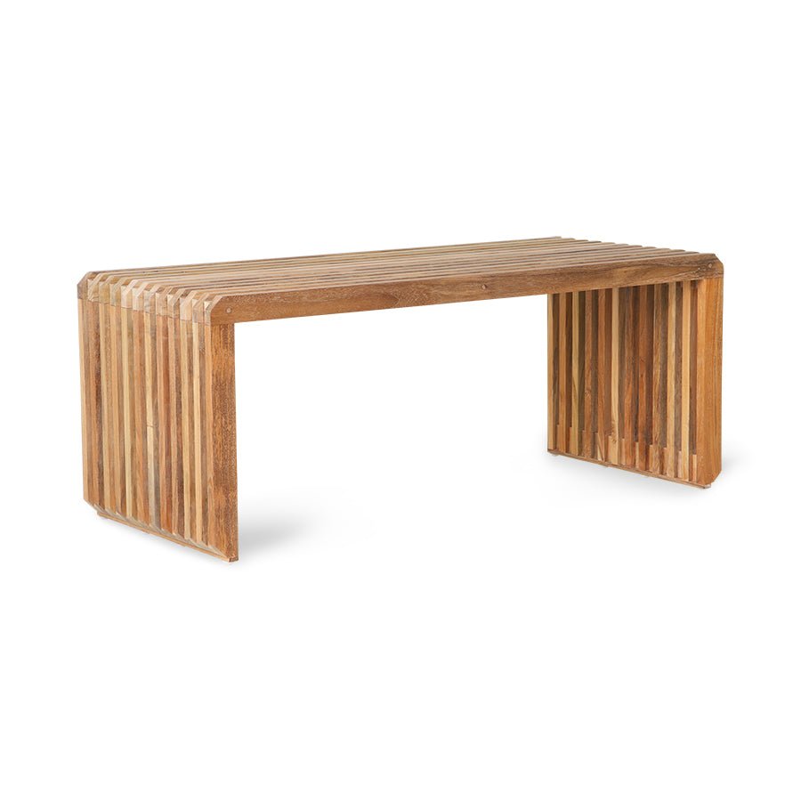 Slatted bench/element - teak - Urban Nest
