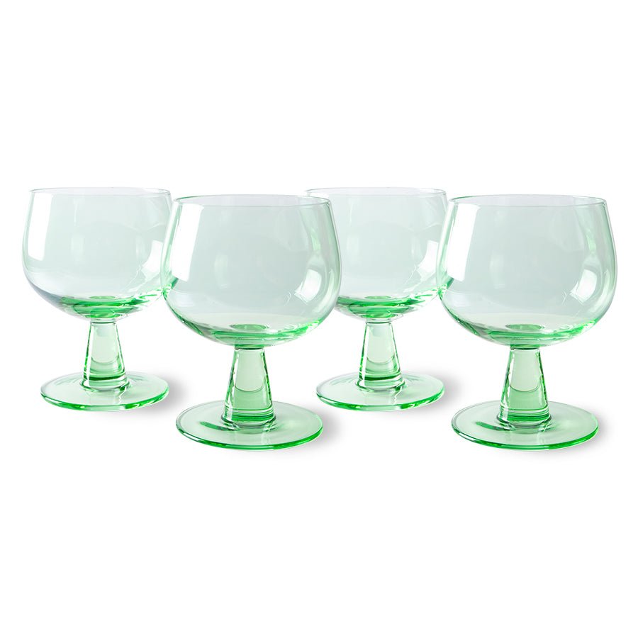 The Emeralds: wine glass - low (set of 4) - Urban Nest