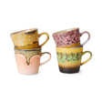 70s ceramics: americano mugs radiant (set of 4) - Urban nest