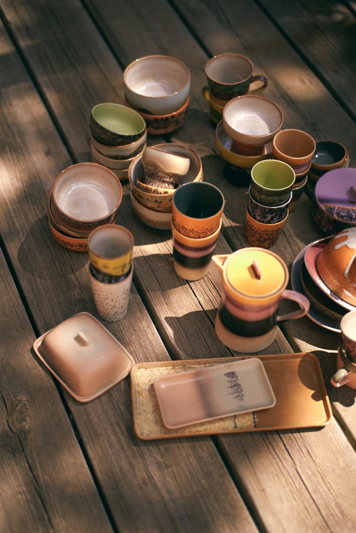 70s ceramics: cake tray sunbeam - Urban nest