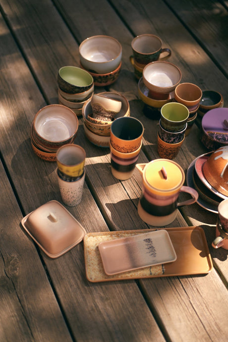 70s ceramics: cake tray sunbeam - Urban nest