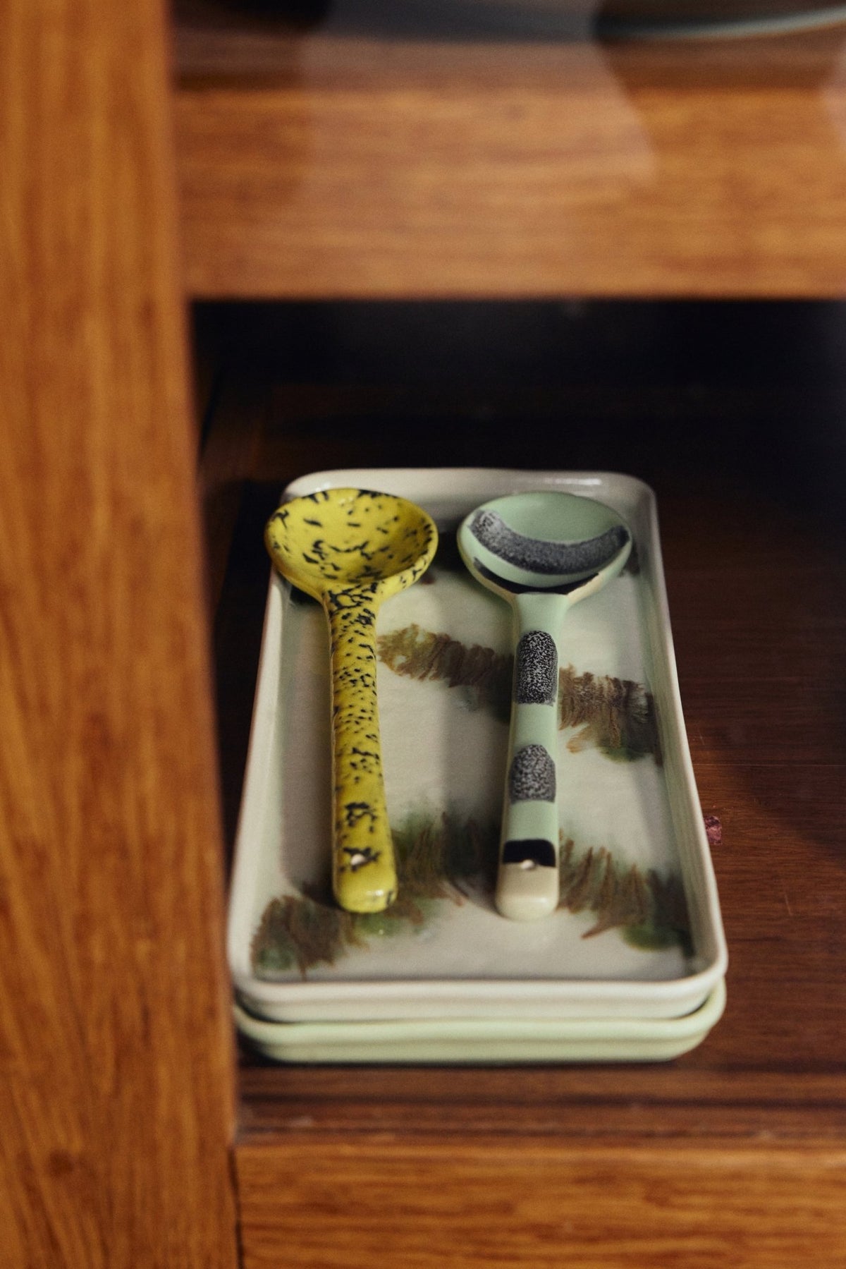 70s ceramics: cake tray, tide - Urban nest