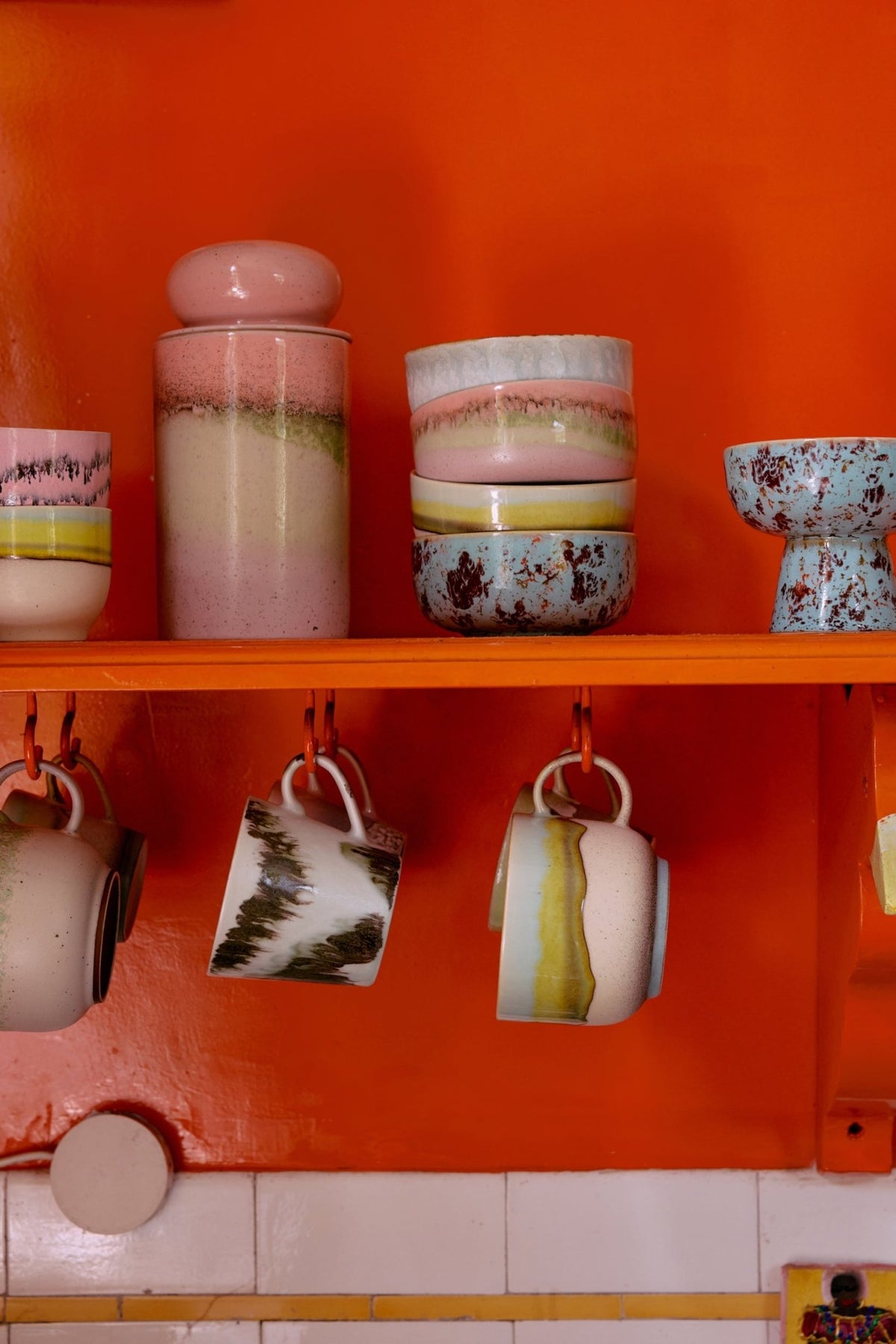 70s ceramics: cappuccino mug, tide - Urban nest
