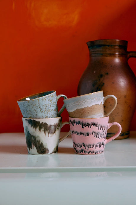 70s ceramics: cappuccino mugs, dada (set of 4) - Urban nest