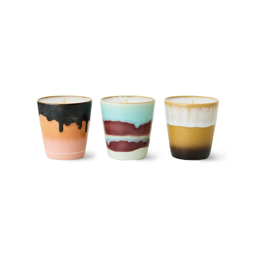 70s ceramics: Christmas special mini frost & firewood, set of 3 - Urban nest