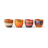 70s ceramics coffee cups - java (set of 4) - Urban Nest