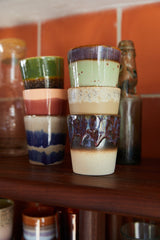 70s ceramics: coffee mug algae - Urban nest