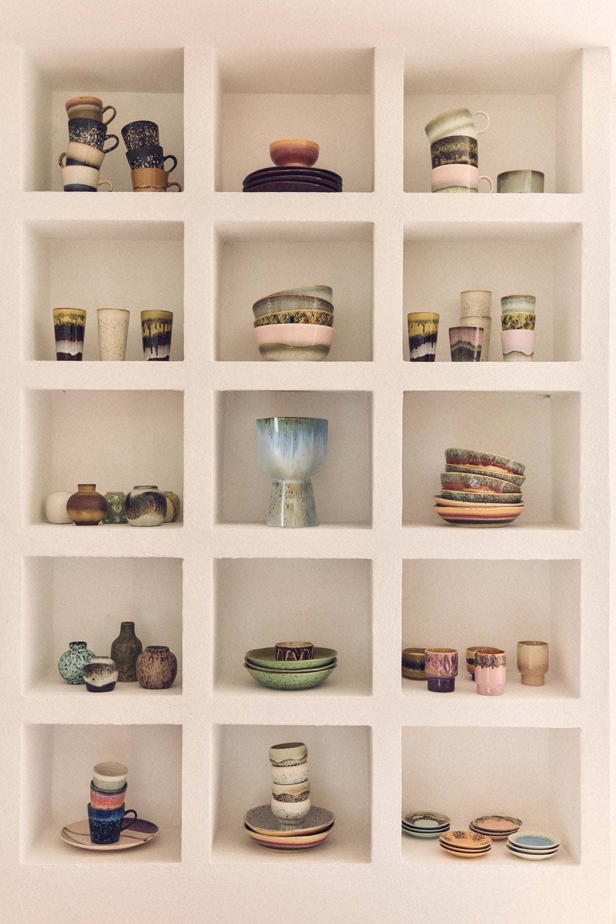 70s ceramics: coffee mugs serendipity, set of 4 - Urban nest