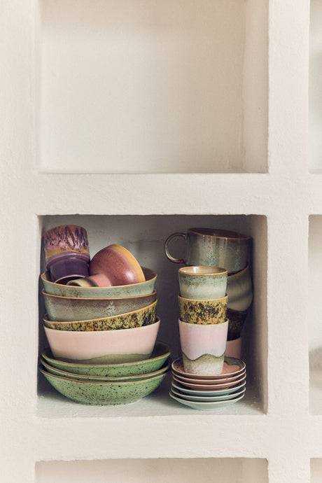70s ceramics: coffee mugs serendipity, set of 4 - Urban nest