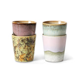 70s ceramics: coffee mugs serendipity, set of 4 - Urban nest