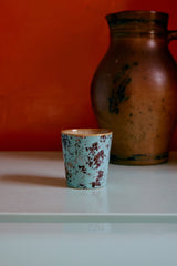 70s ceramics: coffee mugs - surreal (set of 6) - Urban nest
