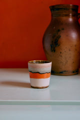 70s ceramics: coffee mugs - surreal (set of 6) - Urban nest