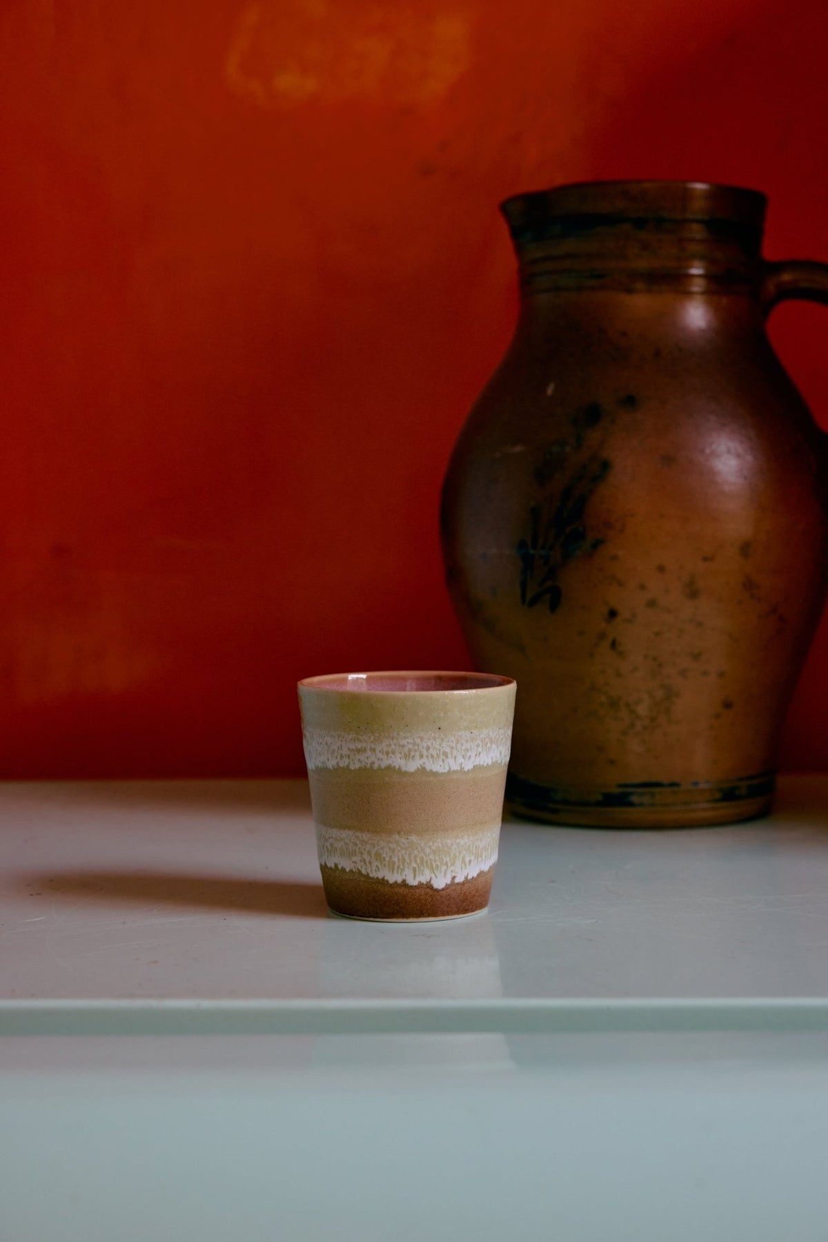 70s ceramics: coffee mugs - surreal (set of 6) - Urban nest