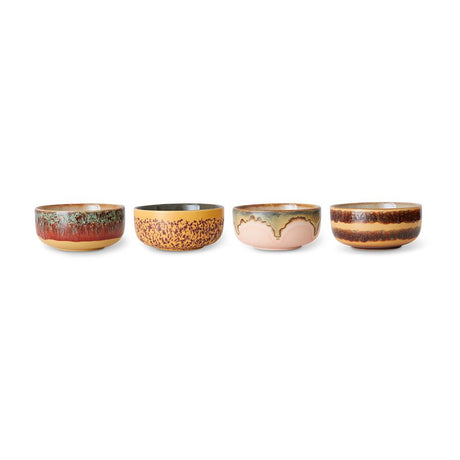 70s ceramics: dessert bowls harbour (set of 4) - Urban nest