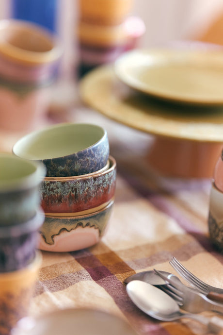 70s ceramics: dessert bowls harbour (set of 4) - Urban nest