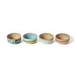 70s ceramics: dessert bowls impression (set of 4) - Urban nest