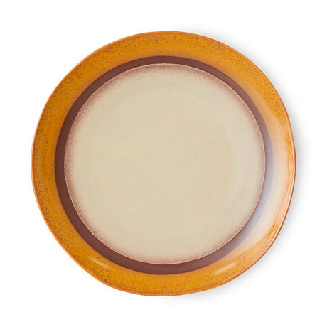 70s ceramics: dinner plates coconut (set of 2) - Urban nest