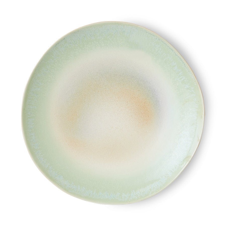 70s ceramics: dinner plates palms (set of 2) - Urban nest