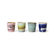 70s ceramics egg cups - vibrance (set of 4) - Urban nest