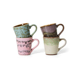 70s ceramics: espresso mugs - brutalism (set of 4) - Urban nest