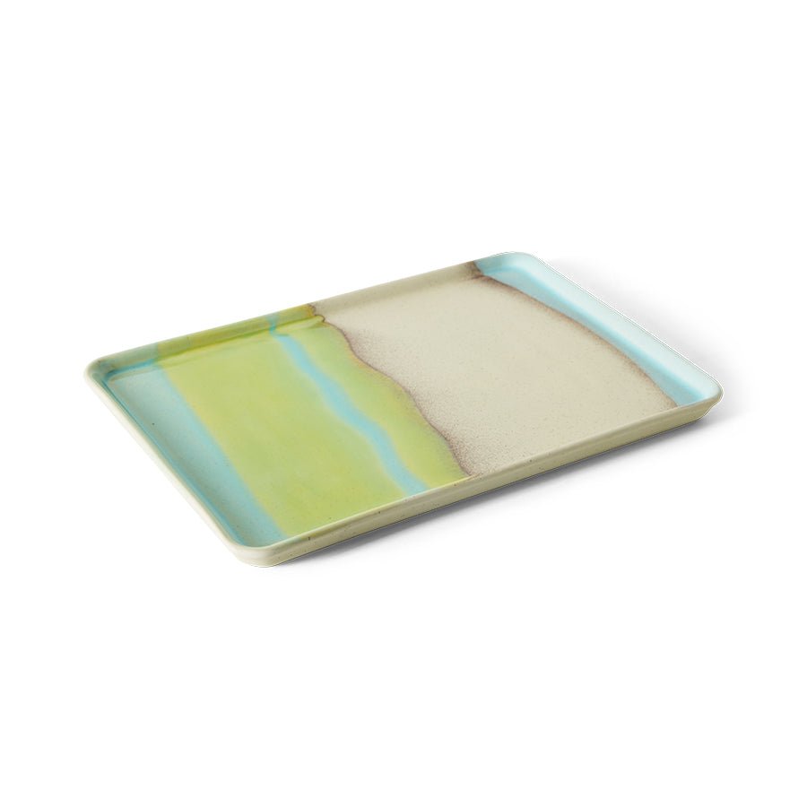70s ceramics: large tray, glint - Urban nest