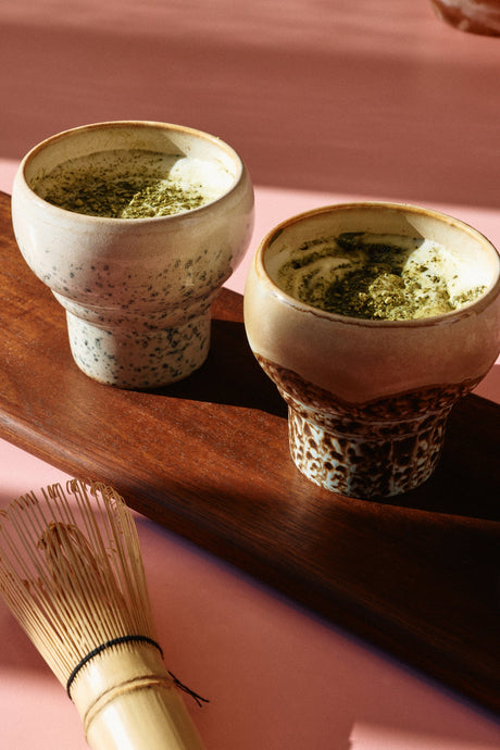 70s ceramics: lungo mugs coral (set of 2) - Urban nest