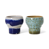 70s ceramics: lungo mugs symbolist (set of 2) - Urban nest