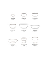 70s ceramics: noodle bowls - geyser (set of 4) - Urban nest