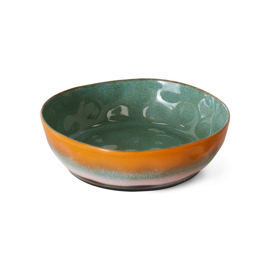 70s ceramics: pasta bowls - golden hour (set of 2) - Urban Nest