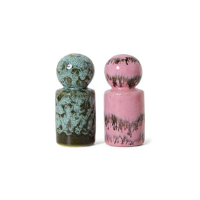 70's ceramics pepper & salt jar - baroque - Urban nest