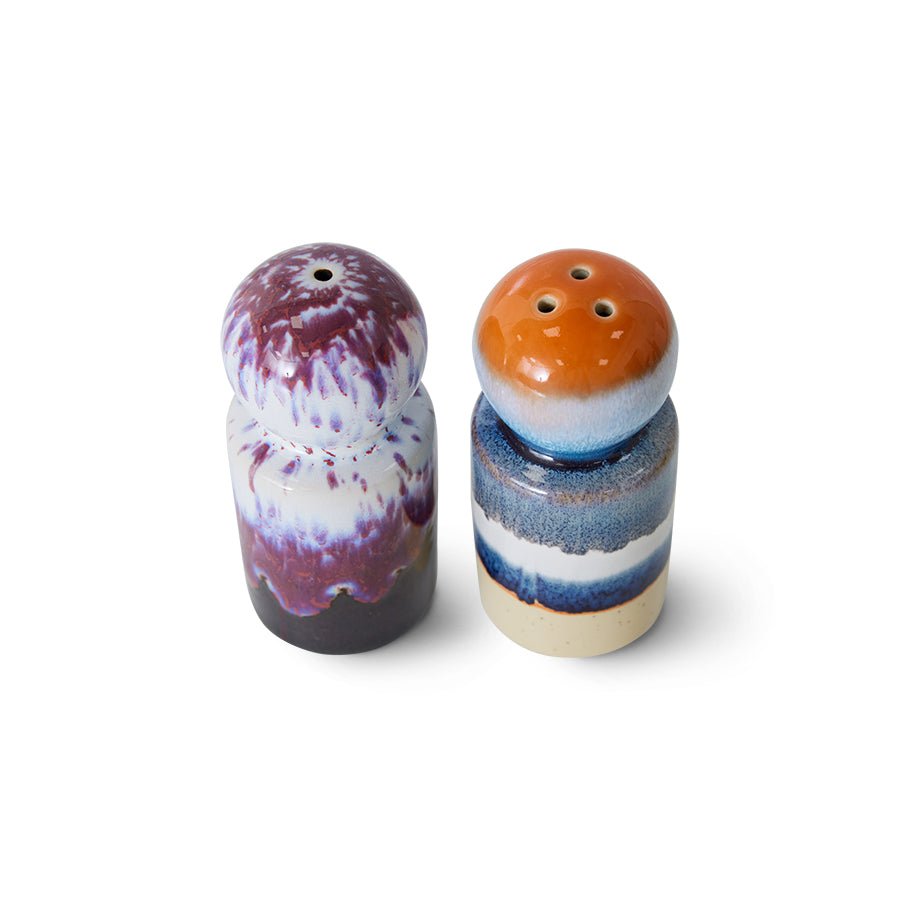 70's ceramics pepper & salt jar - stargaze - Urban nest