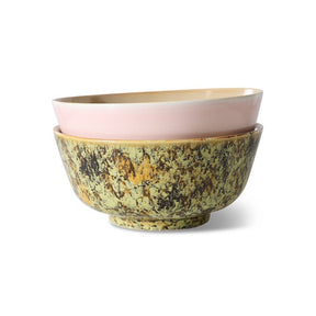70s ceramics: ramen bowl ascend, set of 2 - Urban nest
