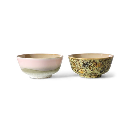 70s ceramics: ramen bowl ascend, set of 2 - Urban nest