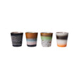 70s ceramics: ristretto mugs - good vibes (set of 4) - Urban Nest