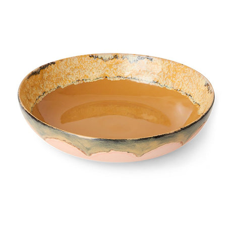 70s ceramics: salad bowl - sunflower - Urban nest