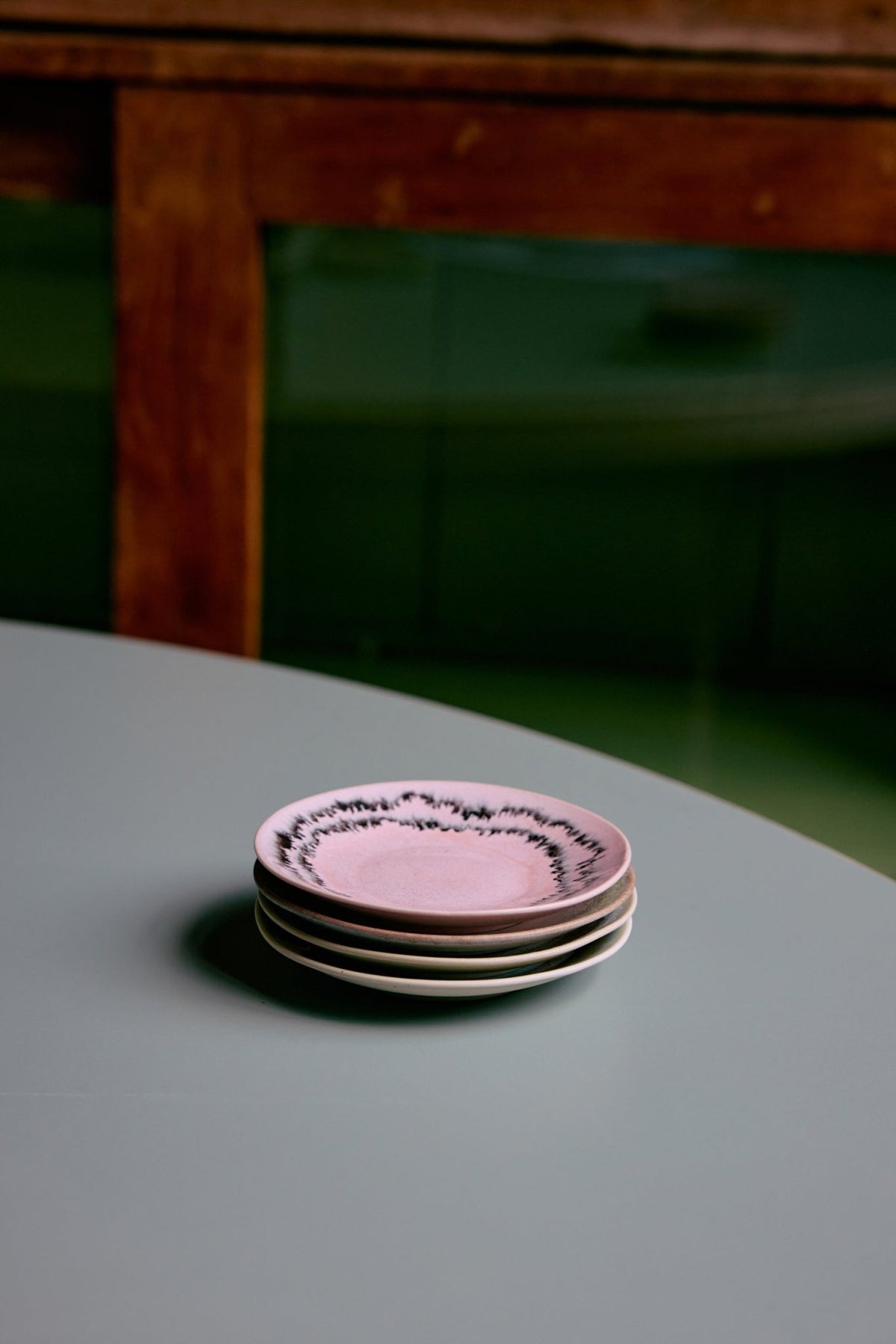 70s ceramics: saucers, doodle (set of 4) - Urban nest