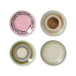 70s ceramics: saucers, doodle (set of 4) - Urban nest