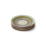 70s ceramics: saucers, doodle (set of 4) - Urban nest