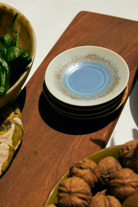 70s ceramics: saucers ocean (set of 4) - Urban nest